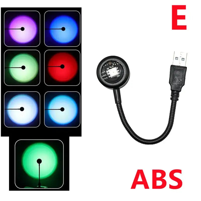 LED Projector | USB Powered | Portable Size | Warm Glow Effect