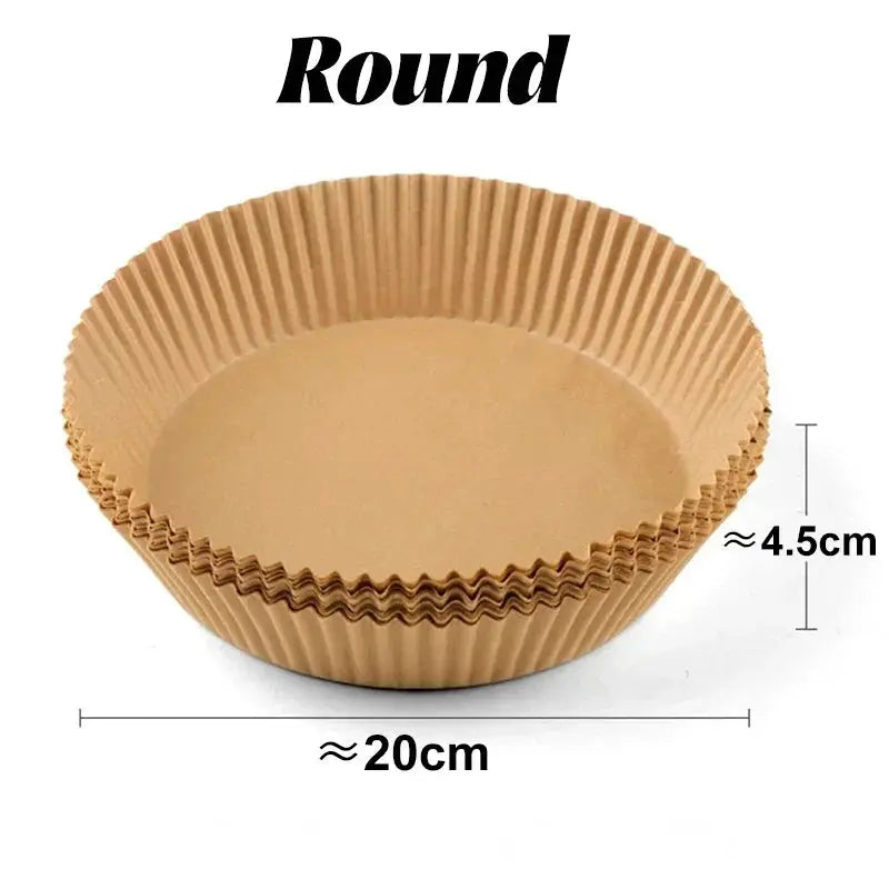 Air Fryer Paper | Round Shape | Disposable Nonstick Liners | Oil Absorbing