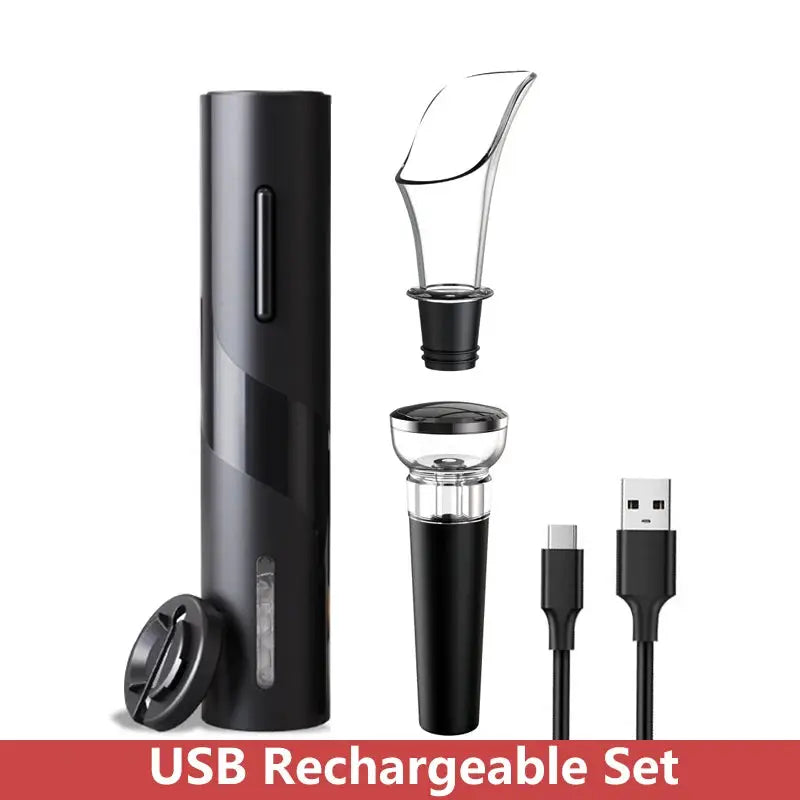 Automatic Electric Wine Openers for Beer USB & Battery Beer Bottle Openers Corkscrew Wine Beer Cap Opener Kitchen Accessories from PriceLows™