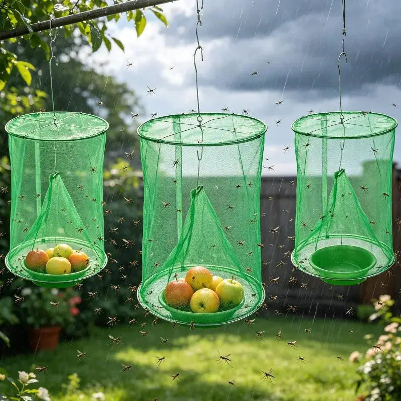 Outdoor Fly Traps Reusable Hanging Insect Catcher Mesh Cage Orchard Farm Flying Trap Repellent Garden Pest Catchers Control Tool from PriceLows™