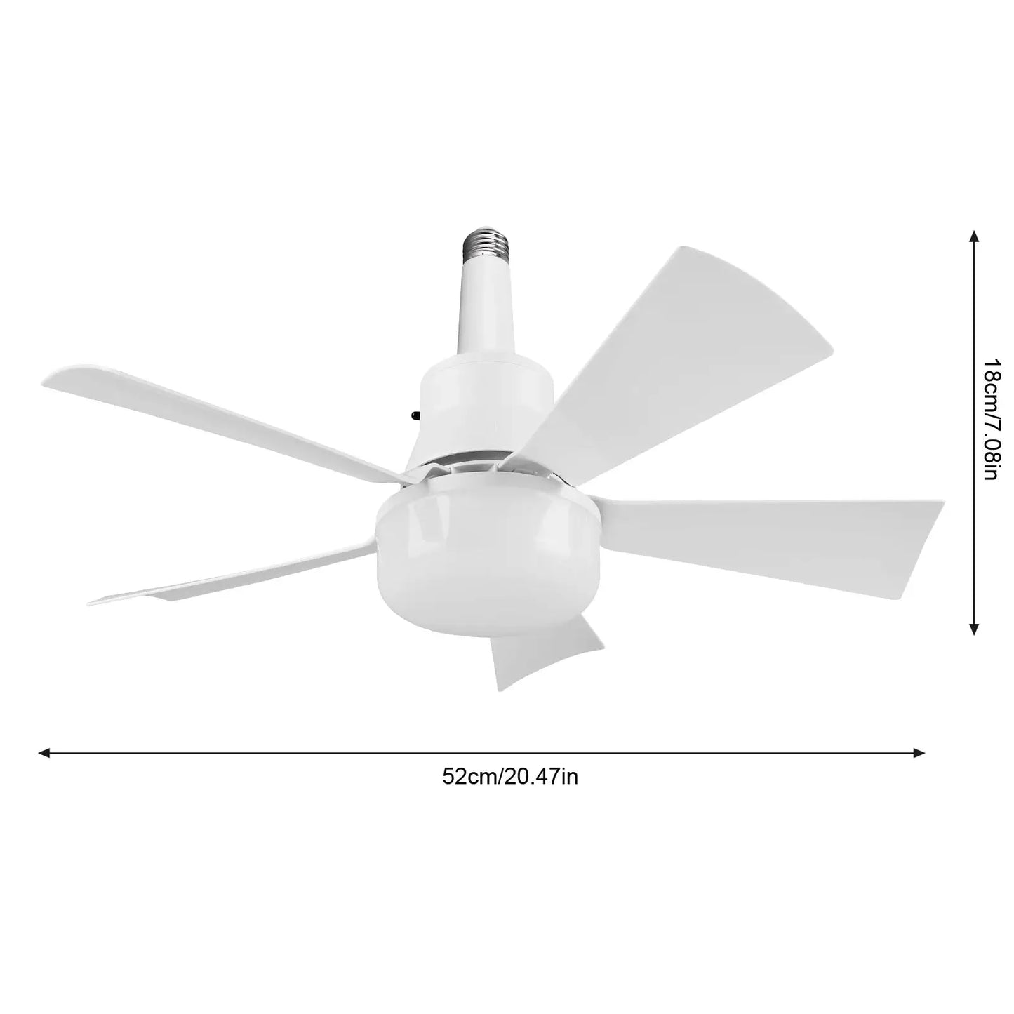 Ceiling Fan With Light | Remote Control | Dimmable LED Light | Living Room