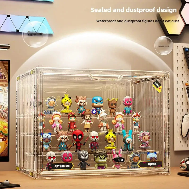Three Layer Acrylic Display Rack Transparent Showcase Handmade Anime Car Model Blind Box Storage Box Jewelry Sorting Box from PriceLows™