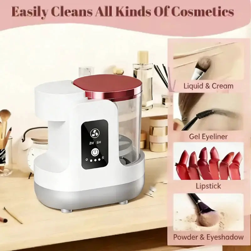 Makeup Brush Cleaner | USB Electric | Quick Dry Stand | Portable