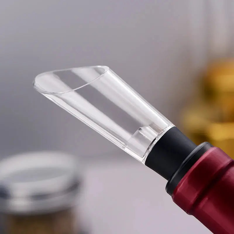 Wine Pourer Decanter Red Wine Aerating Pourer Spout Decanter Wine Pouring Aerator Wine Stopper Portable Bar Tool Accessories from PriceLows™