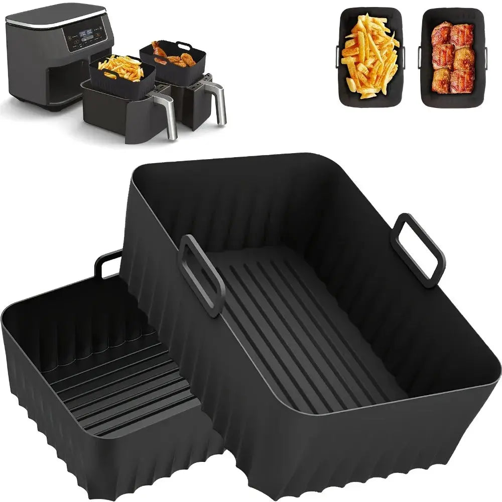 Air Fryer Silicone Basket | Rectangular | Ninja AF400EU Compatible | Mat