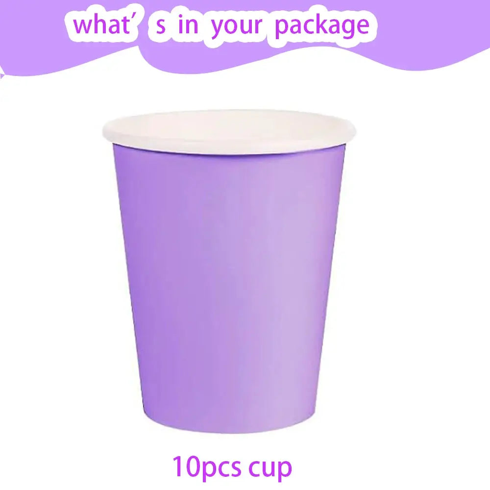 Paper Party Set | Lavender Cups | Plates | Napkins