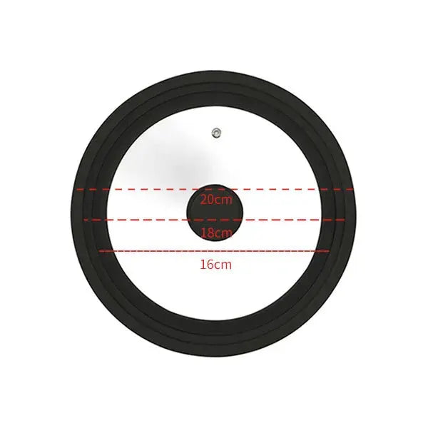 Universal Lid | Tempered Glass | Silicone Rim | Multiple Sizes