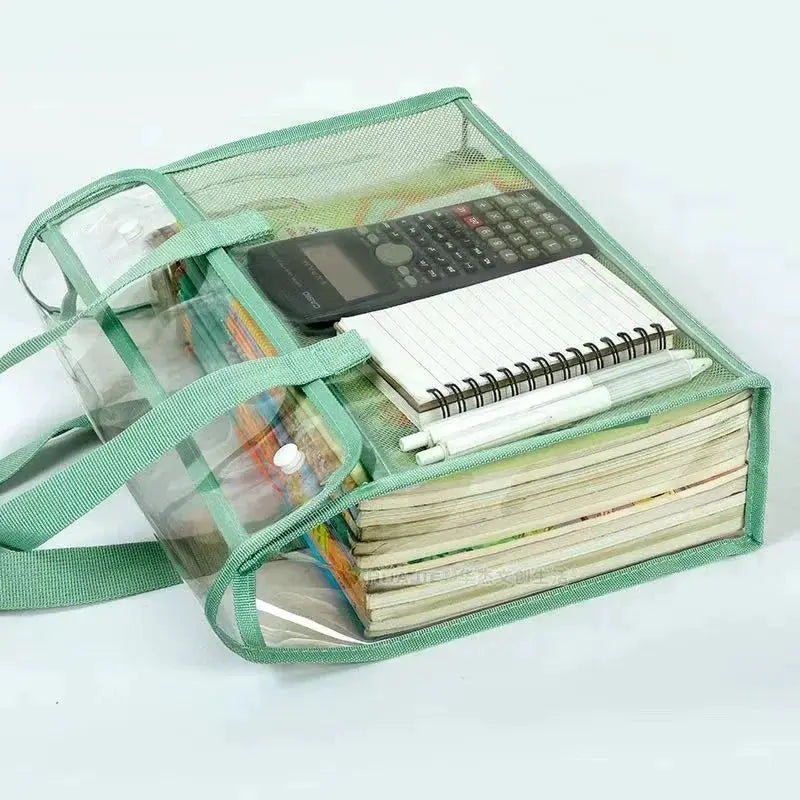Clear PVC Document Tote Bag | Waterproof Seal | Double Layer | One Size