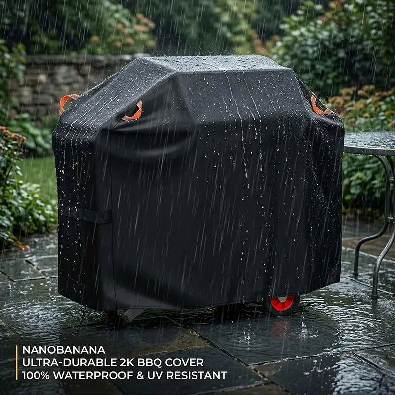 Bbq Grill Cover | 210D Fabric | Waterproof Dustproof Windproof | Universal Fit