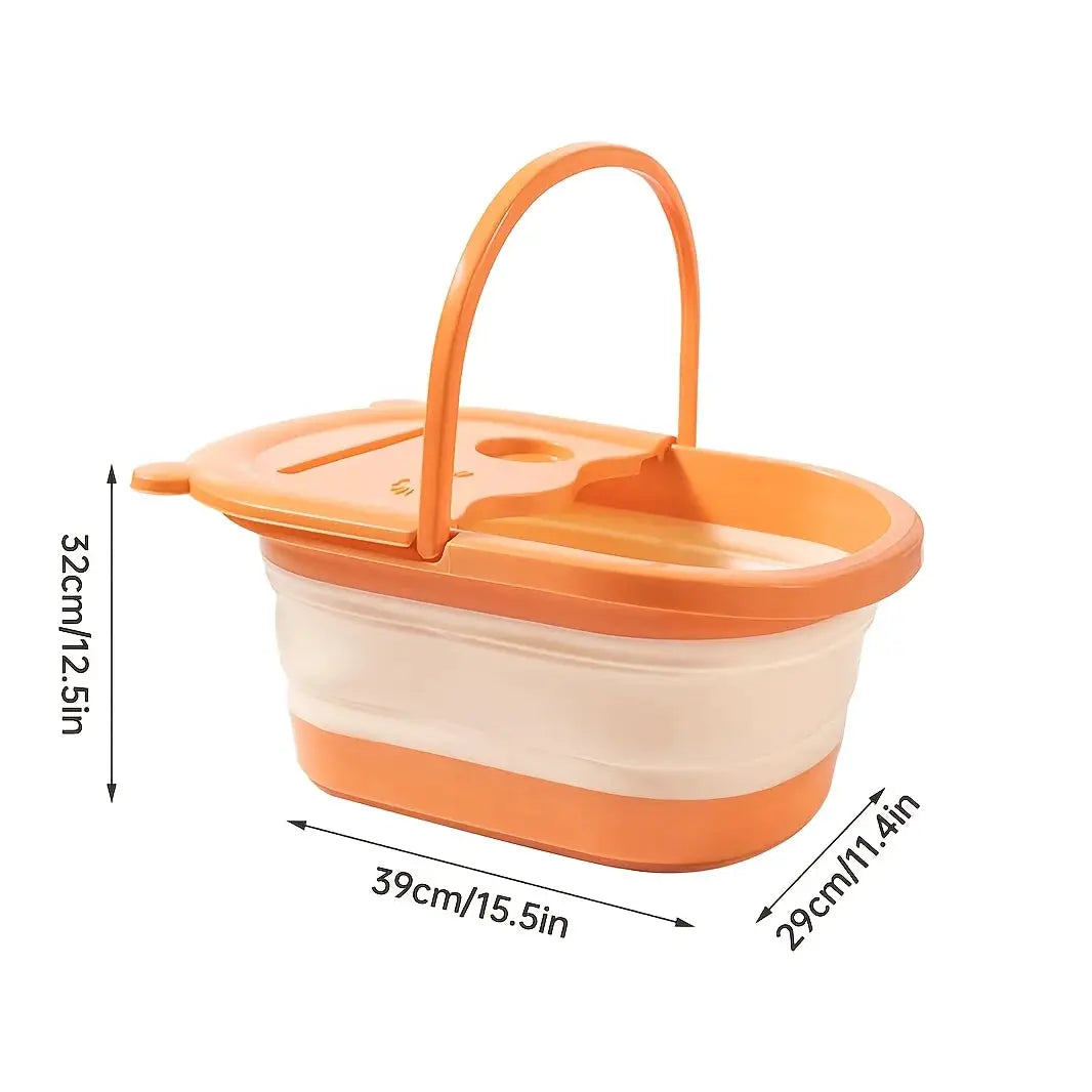 Collapsible Foot Spa | 123 Size Massager | Foldable Soaking Tub