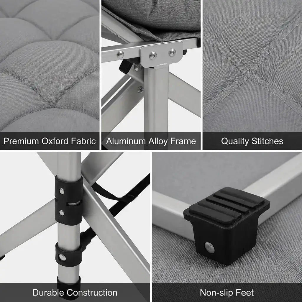 Aoran 560LBS Load-Bearing Outdoor Folding Chair, Non-Slip Foot Pads, Foldable Storage Bag Design Outdoor Furniture from PriceLows™