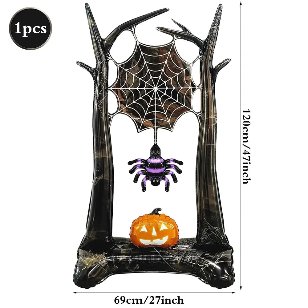 Standing Halloween Foil Balloon | Grim Reaper Design | Aluminum Foil | Extra Large