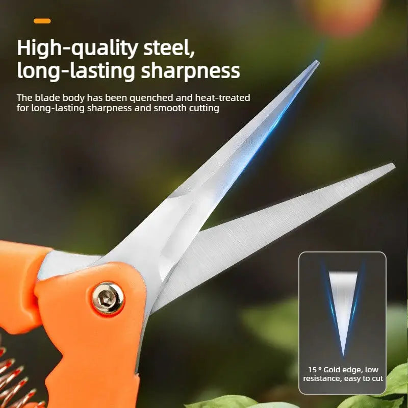 Metal Pruning Scissors Multi Purpose Hand Tool for Garden Grafting Bonsai Fruit Picking Weed Cutting and Daily Household Use from PriceLows™