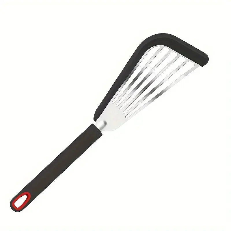 The Kitchen Anti-scalding Frying Spatula Heat-resistant Frying Fish Spatula All Stainless Steel Spatula Home Outdoor Cooking from PriceLows™