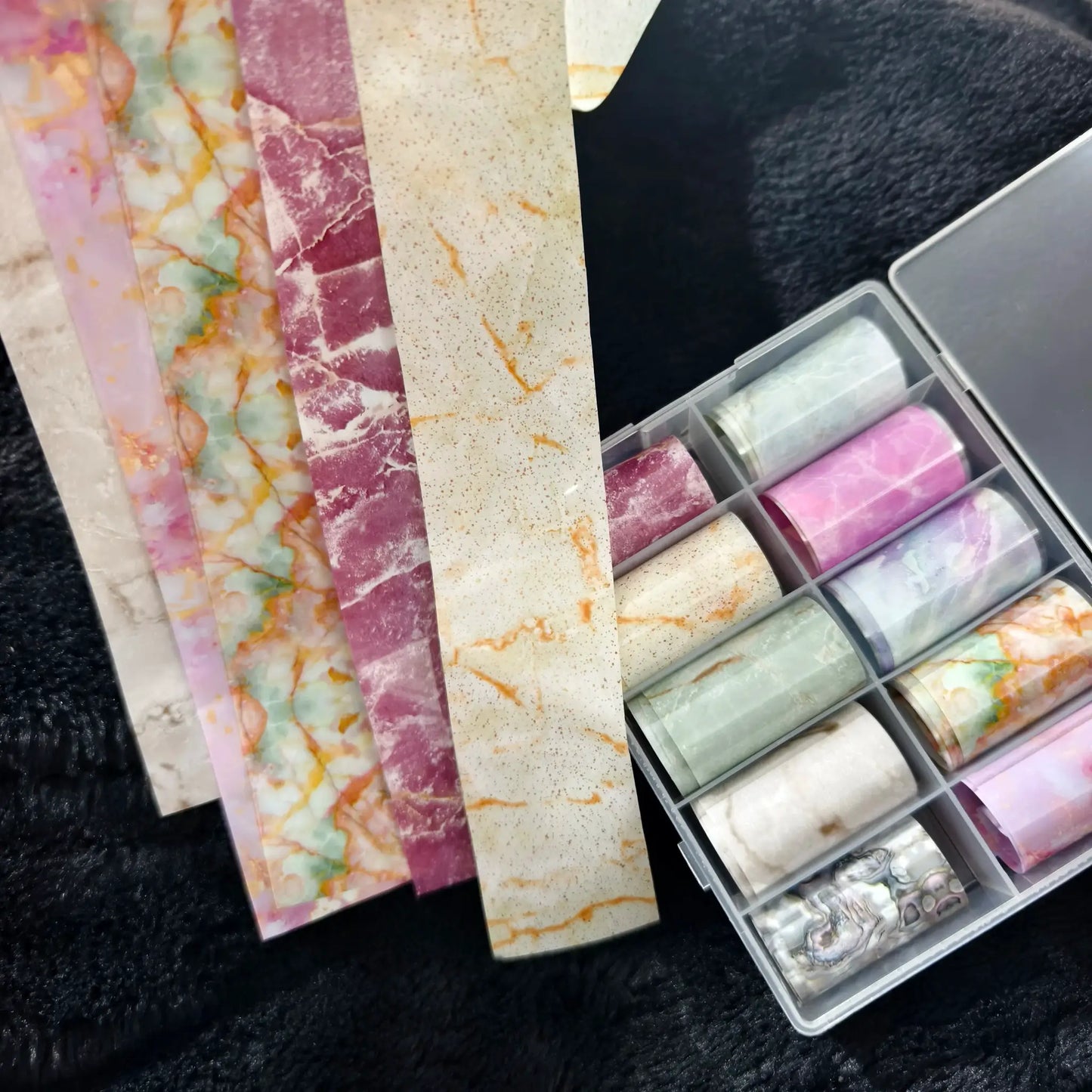 10Rolls Halloween Flower Plaid Angel Marble Bow Nail Foils Transfer Paper Nail Art Stickers Decal Nails Decoration from PriceLows™