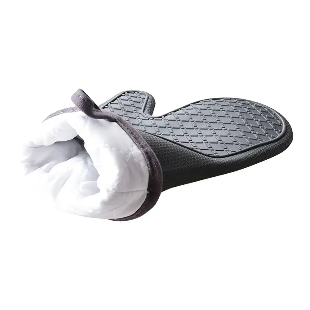 Silicone Oven Mitt | Heat Resistant | Non Slip | Black Gray