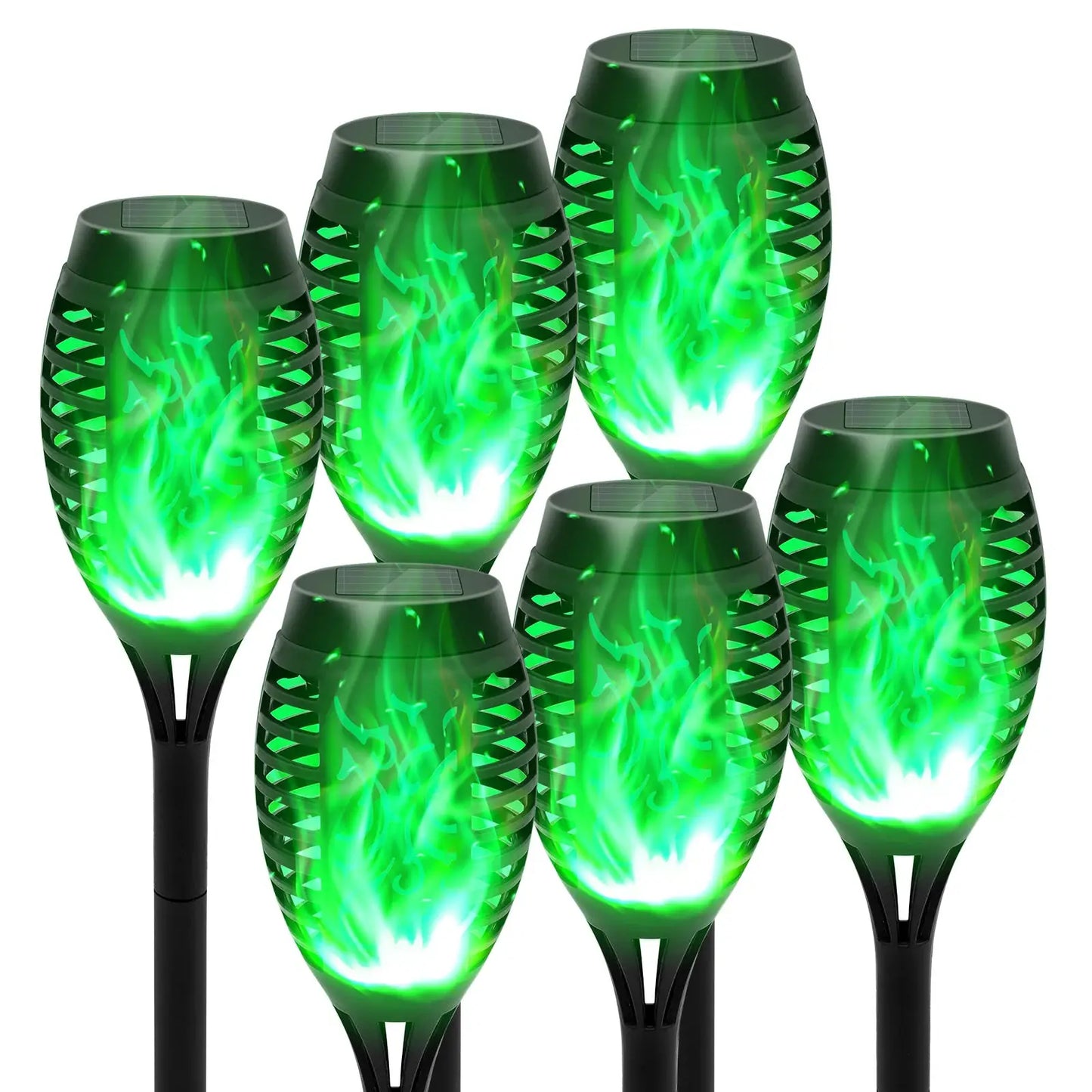 4/6/8/12Pcs Solar Flame Torch Light LED Flickering Outdoor Decoration Powered For Lawn Path Yard Patio Floor Night Lamp from PriceLows™
