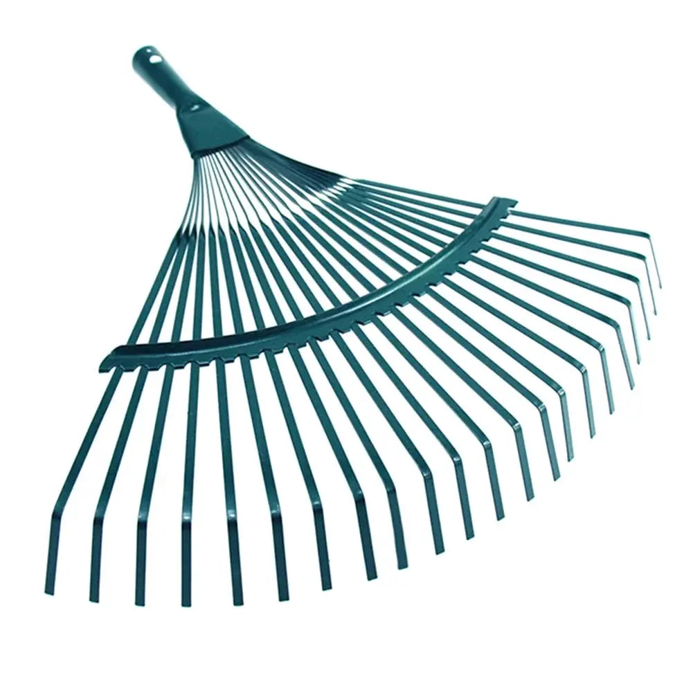 Garden Rake | 22-Tooth Metal Head | Heavy Duty Potting Tool