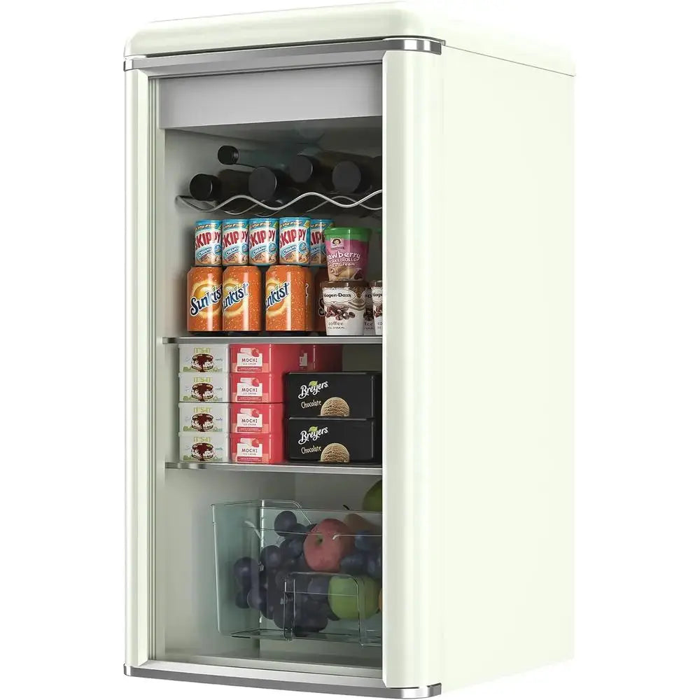 120-Can Capacity Beverage Refrigerator with Glass Door for Soda, Wine, and Ice - Adjustable Shelves from PriceLows™