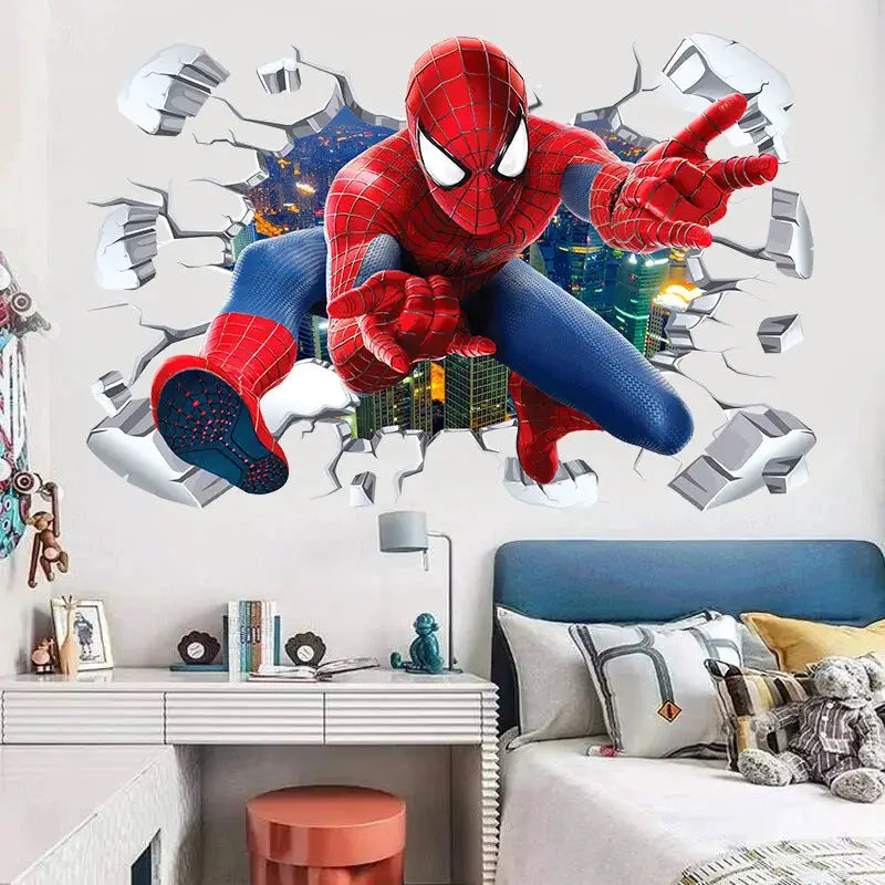 3D Wall Sticker | Size 60x40 cm | Avengers | Hulk Iron Man Captain America Thor