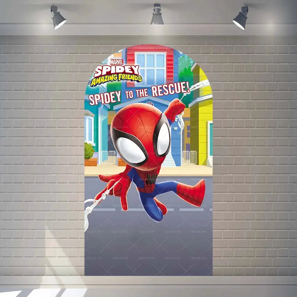 Backdrop | Spider-Man And His Amazing Friends Theme Backdrop | Vinyl Background
