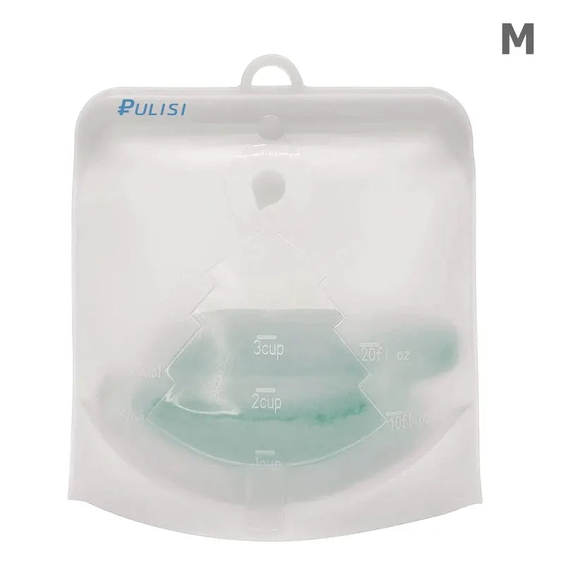 Reusable Silicone Bag | Capacities 500ml 1000ml 1500ml | Leakproof