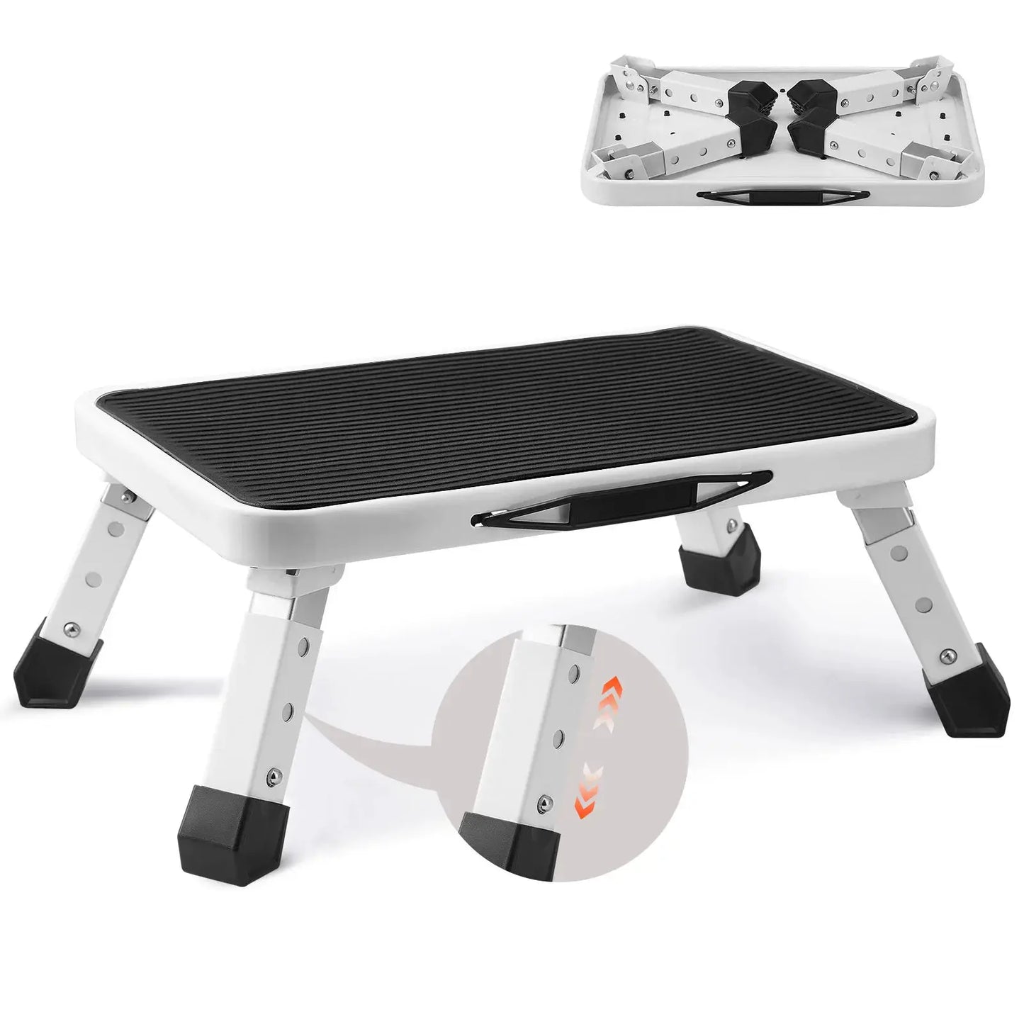 VEVOR Step Stool 1 Step 330lbs Capacity Adjustable Height Toddlers Adults Non Slip Sturdy For Office RVs Pets Bathrooms Bedrooms from PriceLows™