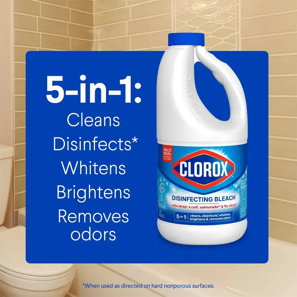 Disinfecting Bleach Cleaner | 43 Fl Oz | Five In One | Regular Scent