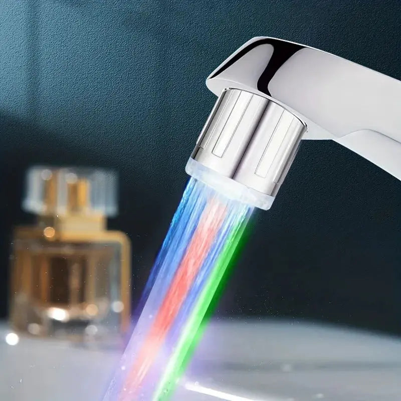 1/5pcs 7 Color LED Faucet Nozzle, LED Luminous Color Changing, Water Flow Power Generation Eco-Friendly, Micro External Faucet from PriceLows™