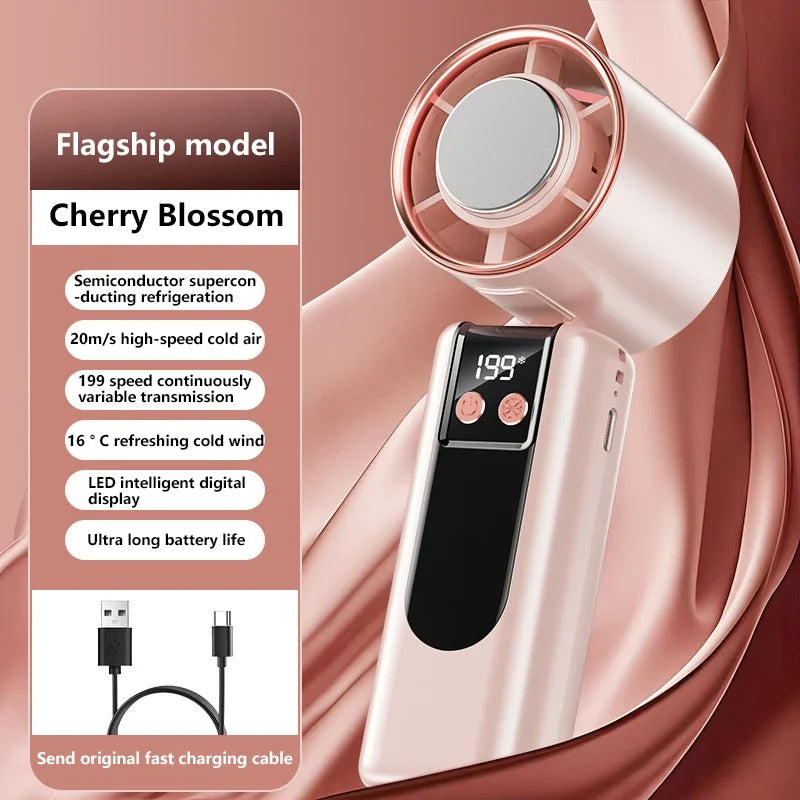 Lenovo Portable Fan | Usb Charging | Digital Display | Handheld