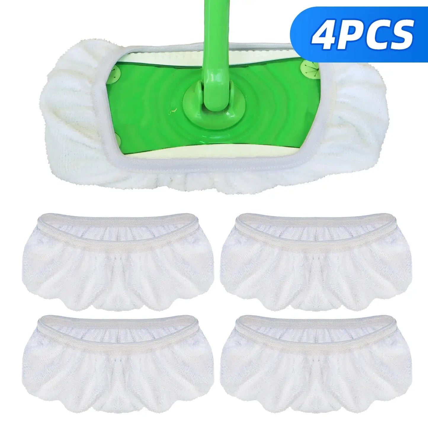 4/8pcs Replacement Pads for Swiffer Mop Accessories Absorption Wet & Dry Washable Reusable Household Flat Cleaning Cloth Cover from PriceLows™