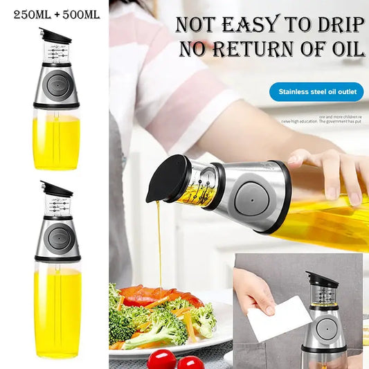 Oil Sprayer | Clear Glass Jug | Large Opening | 250ml 500ml