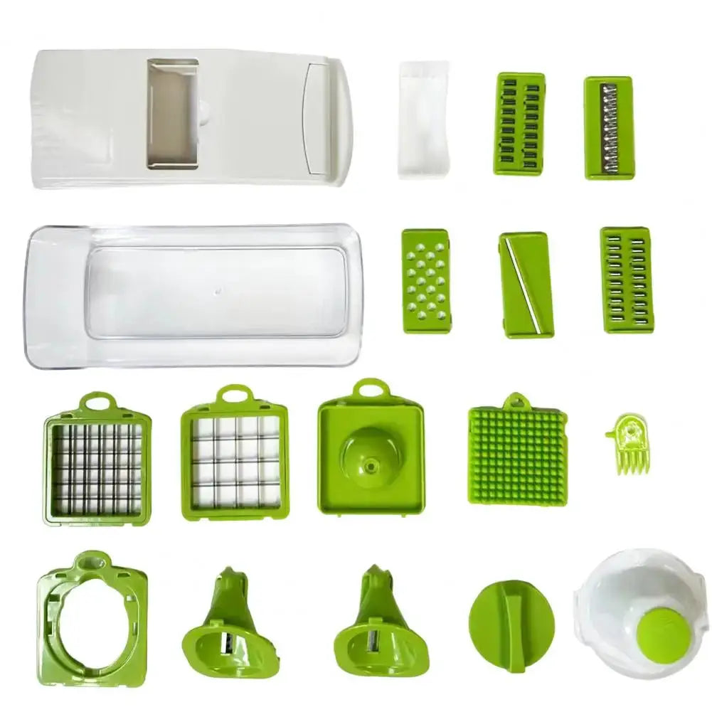 Vegetable Chopper | Food Grade ABS PP | With Collection Box | One Size