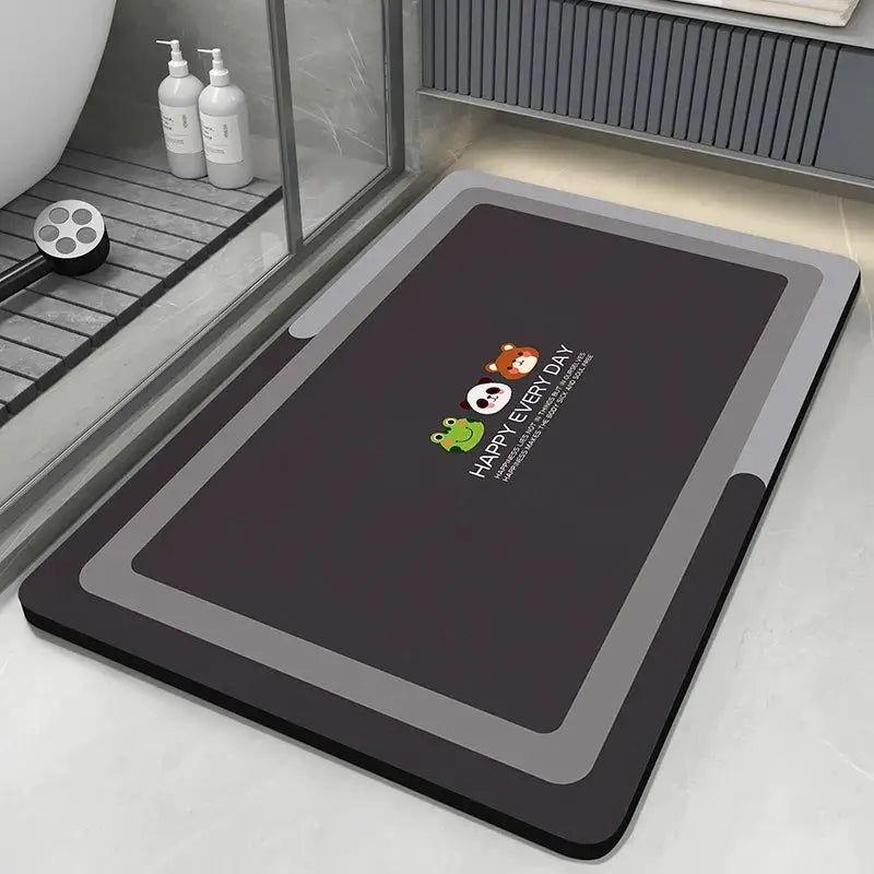 Diatomaceous Earth Bath Mat Bathroom Rug Absorbent Non-slip Floor Foot Mats Quick Dry Shower Carpet Toilet Pad Doormat Washable from PriceLows™