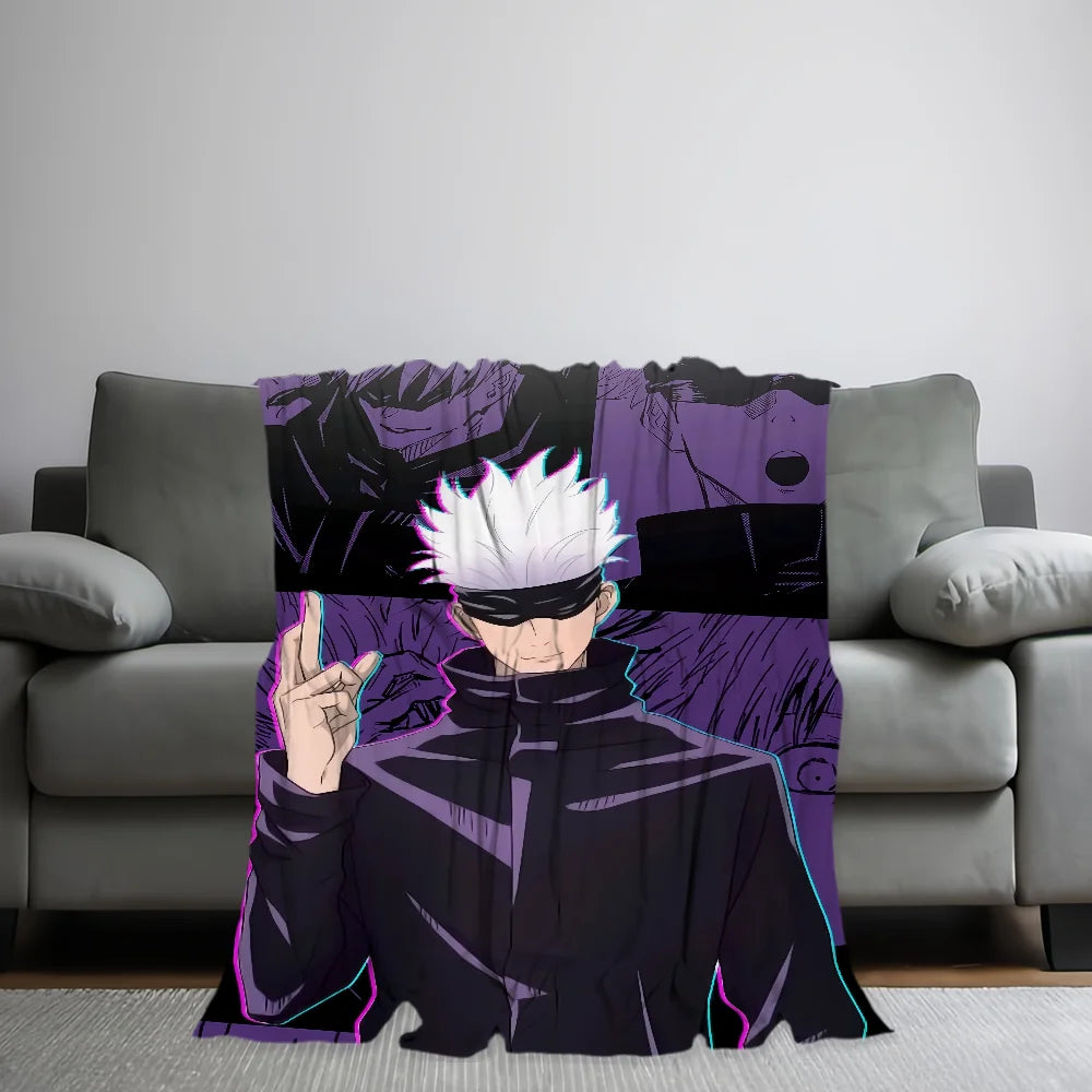 Blanket | Polar Fleece | Printed Anime Pattern | Small