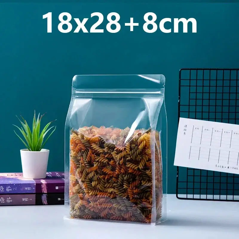 Zip Lock Bags | Capacity 150ml | Stand Up Pouches With Handle | 50 Pcs