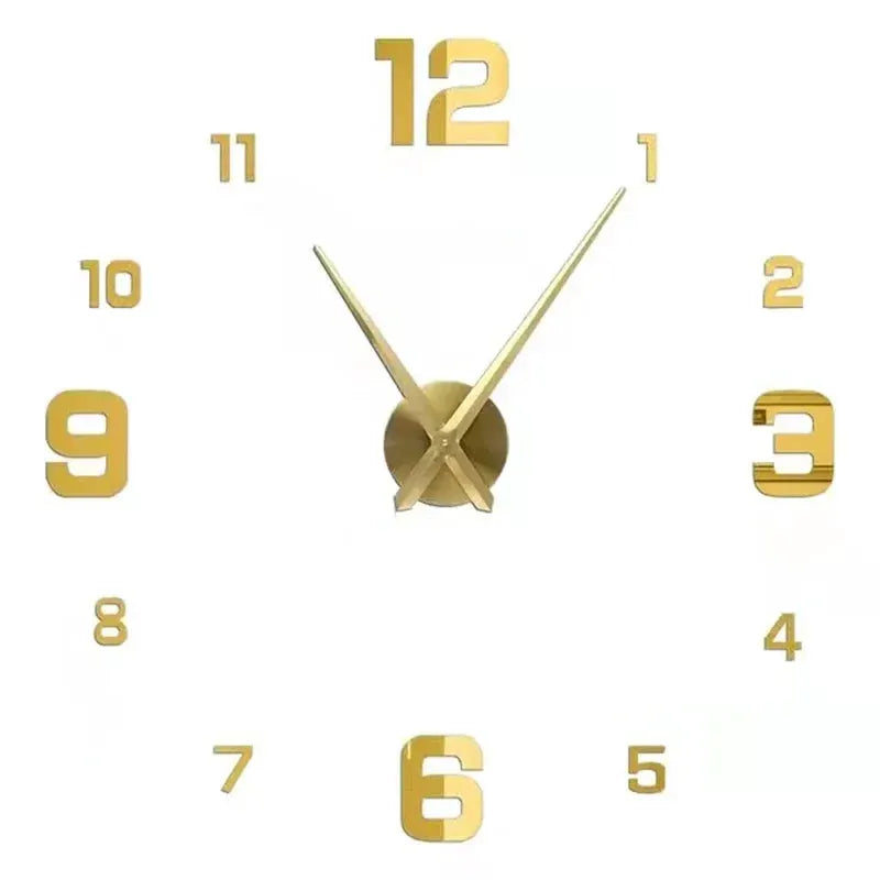 Large 3D Wall Clock Luminous Classic Wall Clocks DIY Digital Clock Wall Watches Stickers Silent Clock for Home Living Room Table from PriceLows™