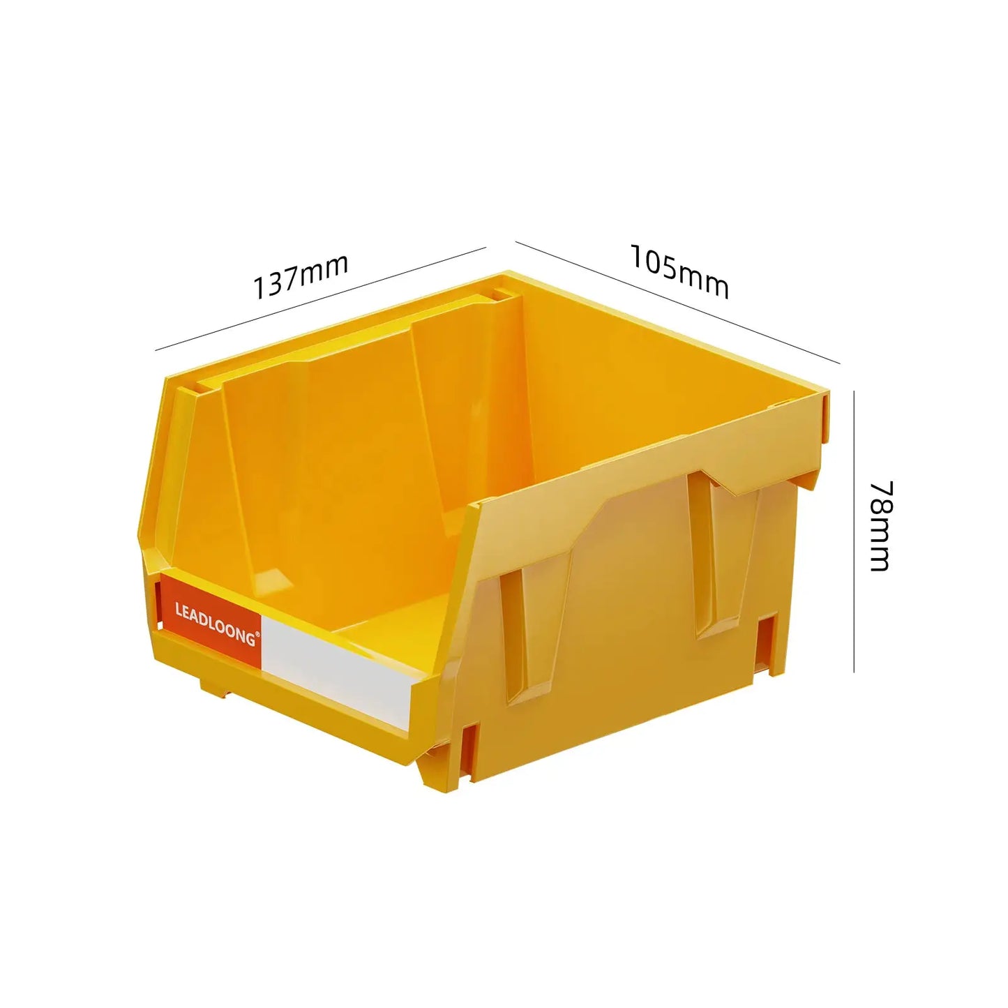 6/24Pcs 5"x4"x3" Freestanding Tiered Storage Bins - Stackable/Hanging Garage Containers for Tools & Parts - Heavy-Duty Organizer from PriceLows™