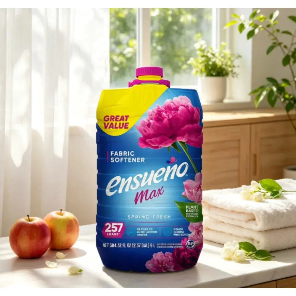Liquid Fabric Softener | Fresh Spring Scent | 225 Loads | 304 Fl Oz