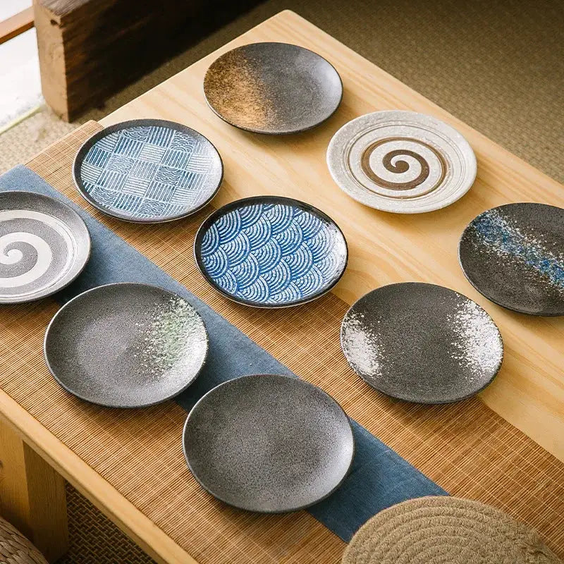 High Appearance Level Japanese Ceramic Tableware Bone Dish Home Platter Western Steak Plate Pasta Salad Fruit Porcelain Plate from PriceLows™