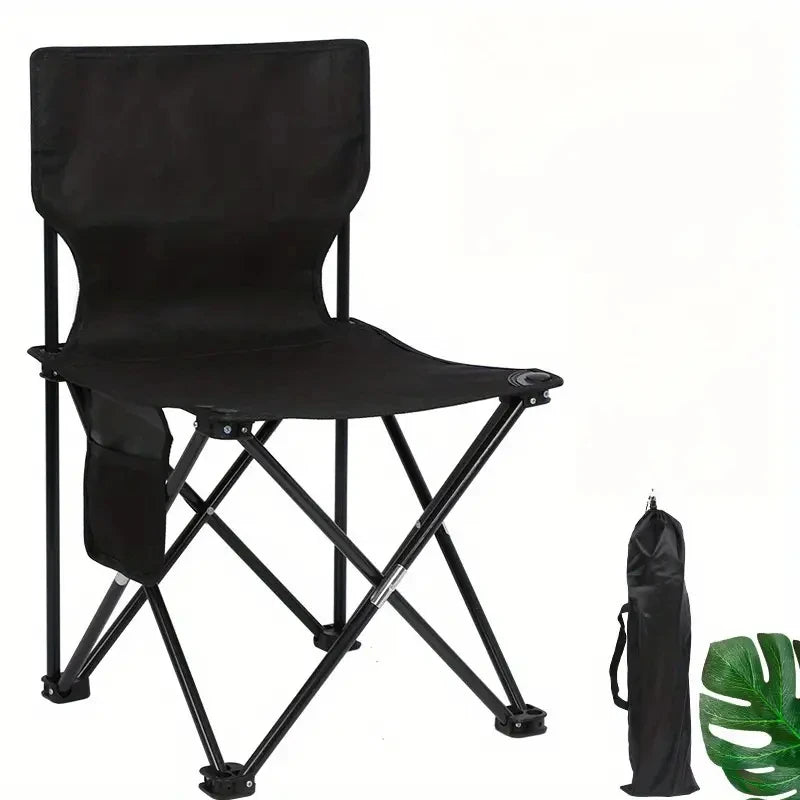 Outdoor Foldable Chair | Oxford Cloth Seat | Side Pocket | 12x60cm