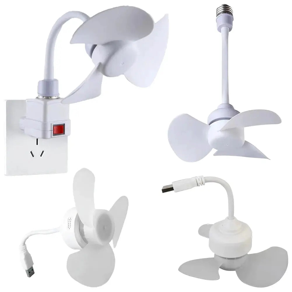 Ceiling Fan Light | E27 Base | USB Powered | Bedroom Living Room