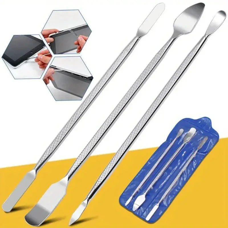 3PCS Repair Opening Pry Hand Tool Kit Blade Smart Phone Tablet PC Metal Spudger Disassemble Tools Set For IPhone/IPad/Tablet from PriceLows™