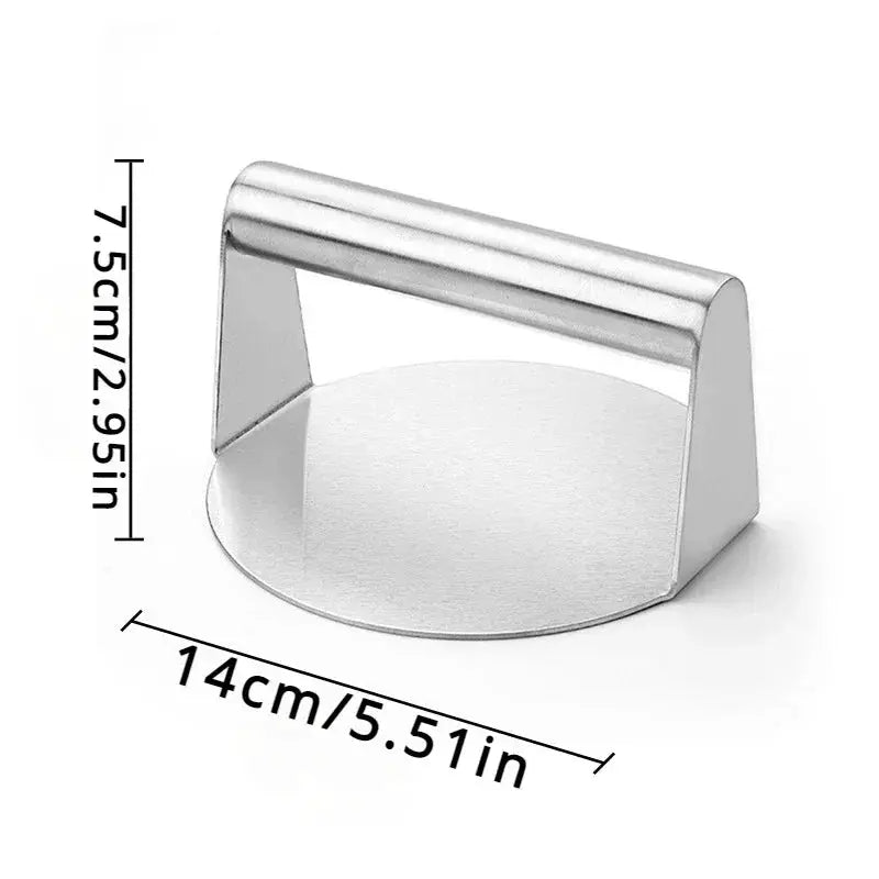Hamburger Press Stainless Steel Smash Burger Press Patties Meat Masher Circular Meat Press Mold for Deli Meats Kitchen Gadgets from PriceLows™