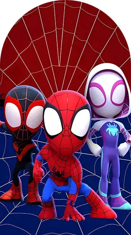 Spider-Man Arch Backdrop | Custom Name | Birthday Theme | Standard Size