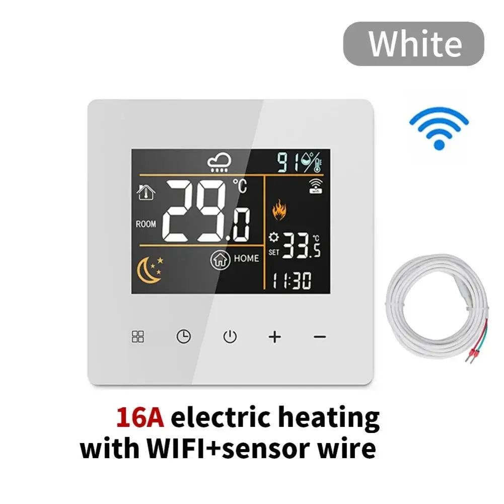 For Tuya Smart WiFi Thermostat And Hygrometer Digital Temperature Controller Temperature Humidity Infrared Controller from PriceLows™