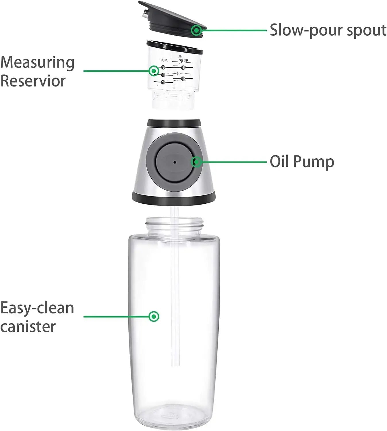 Oil Sprayer | Clear Glass Jug | Large Opening | 250ml 500ml