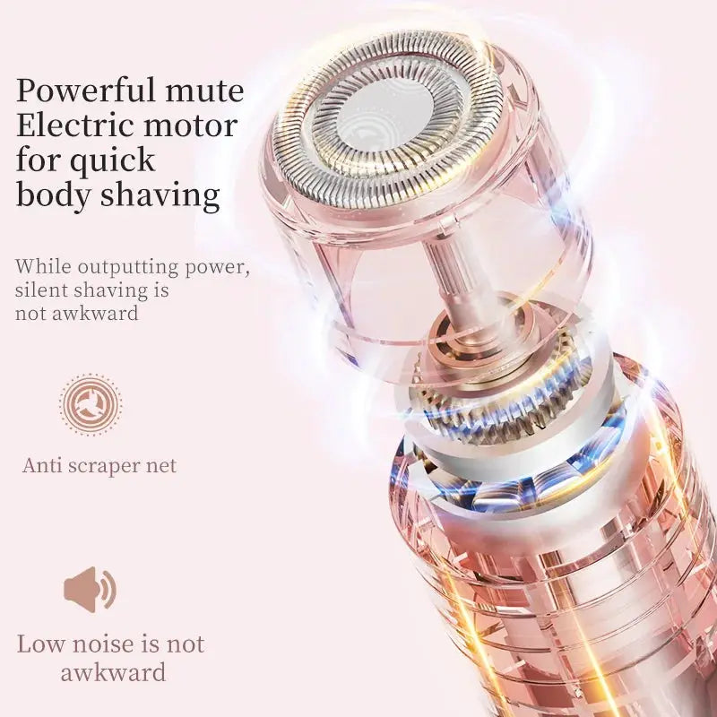 2-In-1 Female Electric Shaver | Rechargeable | 4 Body Areas