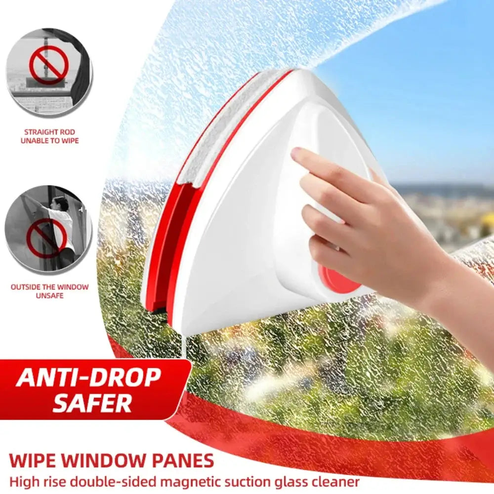 Magnetic Window Cleaner | Auto Water Discharge | Double Wiper | SZ-LB14