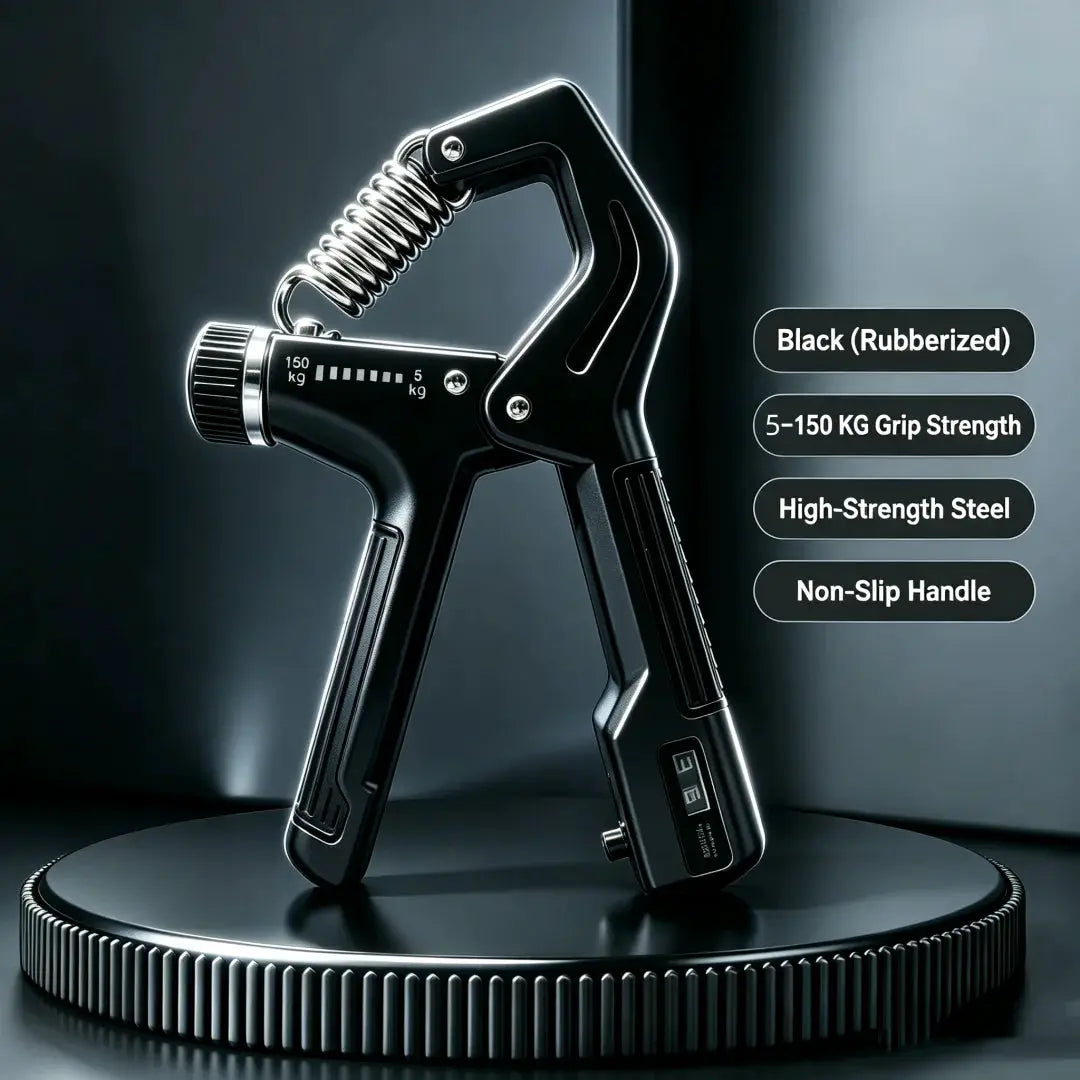 Adjustable Grip Strengthener | 11 To 330 Lbs Resistance | Non Slip Handle